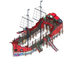 Детская игровая площадка Флагман (Мульт) (винтовой скат) ДИК 2.03.3.03-10, фото 1