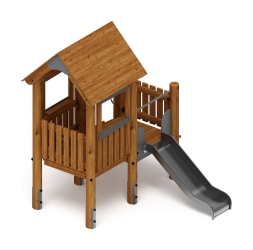 Игровой комплекс (лиственница темный) ДИК 1.24.01-Л.И1.01, фото 1