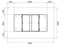 Песочница с крышкой средняя (Арифметика) - ИО 5.01.11-03, фото 5