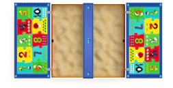 Песочница с крышкой средняя (Арифметика) - ИО 5.01.11-03, фото 3