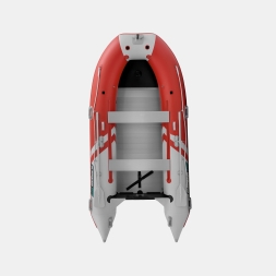 Gladiator C 370 AL ACTIVE Красно-белый моторная лодка ПВХ Алюминиевый пайол, фото 4