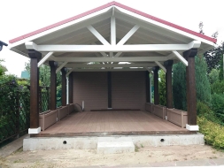 Деревянный навес КЕМБРИДЖ Базовая комплектация, фото 2