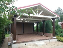 Деревянный навес КЕМБРИДЖ Базовая комплектация, фото 7