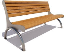 Скамейка парковая Берлин, Сосна 0,6 м