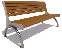 Скамейка парковая Берлин, Сосна 0,6 м