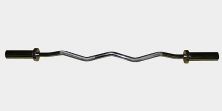 OKB Олимпийский гриф изогнутый (хром, 1200*50 мм.), фото 1