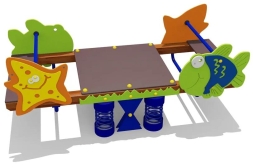 Качели-балансир двойные на пружинах 04657 для детской площадки Качели-балансир двойные на пружинах 04657 для детской площадки