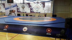 Ковёр борцовский 8х8х0,05 м, эквивалентно пл.160 кг/м3 (ППЭ/НПЭ, одноцветный) СТП-100, фото 4