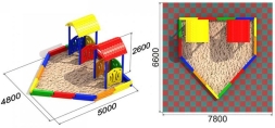 Песочный дворик 4 для детской площадки, фото 3