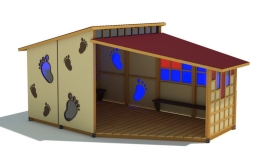 Теневой навес Следы для улицы Теневой навес Следы для улицы