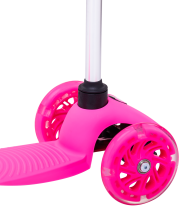 Самокат 3-колесный Zippy 3D, 120/80 мм, розовый