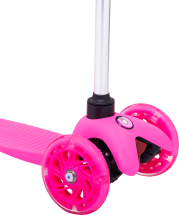 Самокат 3-колесный Zippy 3D, 120/80 мм, розовый