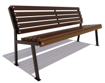 Скамейка парковая Ретро без подлокотников, лиственница 1,5 м Скамейка парковая Ретро без подлокотников, лиственница 1,5 м