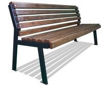 Скамейка парковая Ретро без подлокотников, лиственница 1,5 м Скамейка парковая Ретро без подлокотников, лиственница 1,5 м