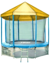 Батут OPTIFIT Like Blue 14ft 4,27 м с желтой крышей Батут OPTIFIT Like Blue 14ft 4,27 м с желтой крышей