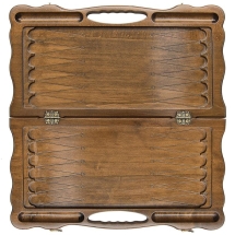 Нарды резные "Волк" с ручкой 60, Haleyan