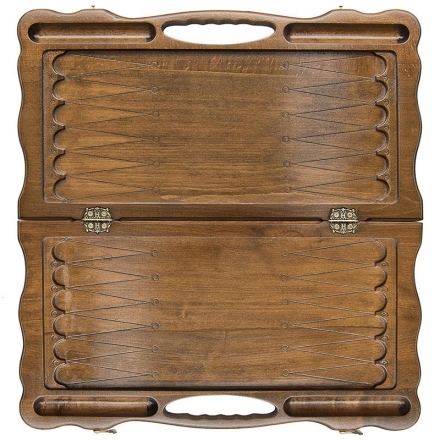 Нарды резные "Волк" с ручкой 60, Haleyan, фото 1