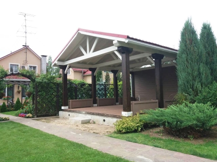 Деревянный навес КЕМБРИДЖ Премиум комплектация, фото 4