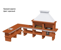 Печь Аристократ 7304 Прямоугольный кирпич красный Печь Аристократ 7304 Прямоугольный кирпич красный
