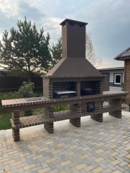 Печь Аристократ 736 Радиальный кирпич красный с коричневым, фото 5