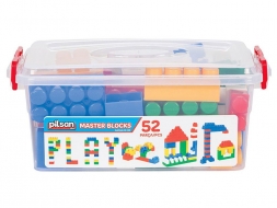 Конструктор из 52 деталей Pilsan Master Blocks (03-450-T), фото 3