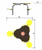 Стол Кувшинка Romana 057.54.00 для детской площадки Стол Кувшинка Romana 057.54.00 для детской площадки