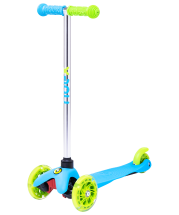 Самокат 3-колесный Zippy 3D, 120/80 мм, синий