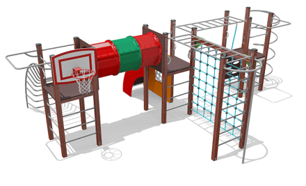 Спортивный комплекс ВСТ 5540 для уличной площадки, фото 1