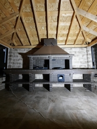 Печь Аристократ 736 Прямоугольный кирпич коричневый, фото 4