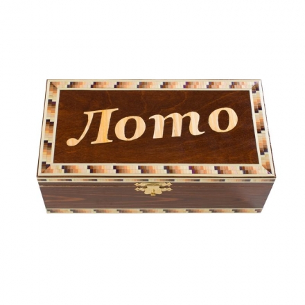 Русское Лото &quot;Инкрустация&quot; в деревянной шкатулке, фото 1