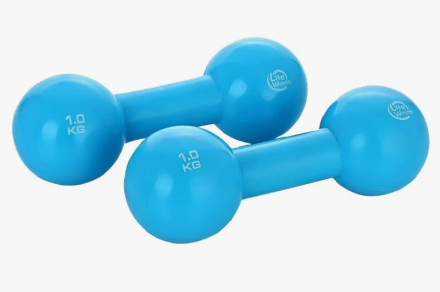 Гантель виниловая Lite Weights 1кг x 2шт, фото 1