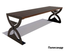 Парковая скамейка Часы, Сосна 2 м Парковая скамейка Часы, Сосна 2 м