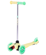 Самокат 3-колесный Zippy 3D, 120/80 мм, желтый