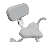 Велотренажер X-Bike DFC DavCreator, бело-зеленый