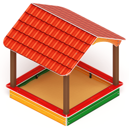 Песочный дворик с навесом Домик - ИО 6.01.02, фото 2