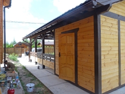 Навес для машин с хозблоком РУЗА Несущий каркас, фото 4