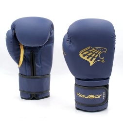 Перчатки боксерские KouGar KO700-14, 14oz, темно-синий, фото 6