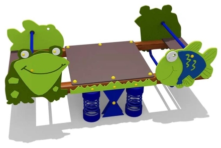 Качели-балансир двойные на пружинах 04654 для детской площадки, фото 1