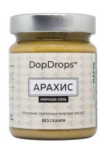Арахисовая паста с морской солью, в стекле, 265г Арахисовая паста с морской солью, в стекле, 265г