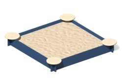 Песочница ПС-01.8 для детской площадки, фото 1