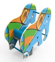 Качели на пружине «Слоник», паттерн "Фэнтази" КЧ036.02 Качели на пружине «Слоник», паттерн "Фэнтази" КЧ036.02