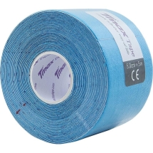 Тейп кинезиологический Tmax Extra Sticky Blue (5 см x 5 м), арт. 423129, голубой