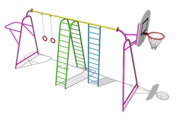 Спортивный комплекс ВСТ 8066 для уличной площадки