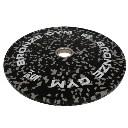 Диск бамперный BRONZE GYM камуфляж серый 5 кг, фото 2