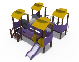 Игровой комплекс Зефир металлический скат Н-620 ДИО 10015, фото 1