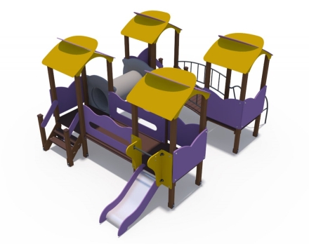 Игровой комплекс Зефир металлический скат Н-620 ДИО 10015, фото 1