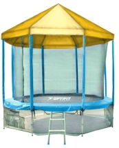 Батут OPTIFIT Like Blue 16ft 4,88 м с желтой крышей Батут OPTIFIT Like Blue 16ft 4,88 м с желтой крышей