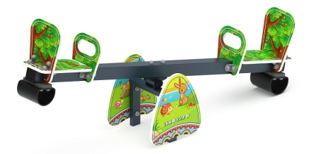 Качалка балансир со спинкой малый - ИО 21.М.01.05-П.03, фото 3