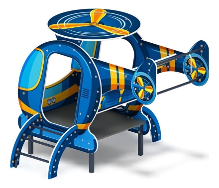 Вертолет (синий) - Беседка - МФ 10.03.04-01, фото 2