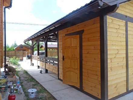 Навес для машин с хозблоком РУЗА Базовая комплектация, фото 4